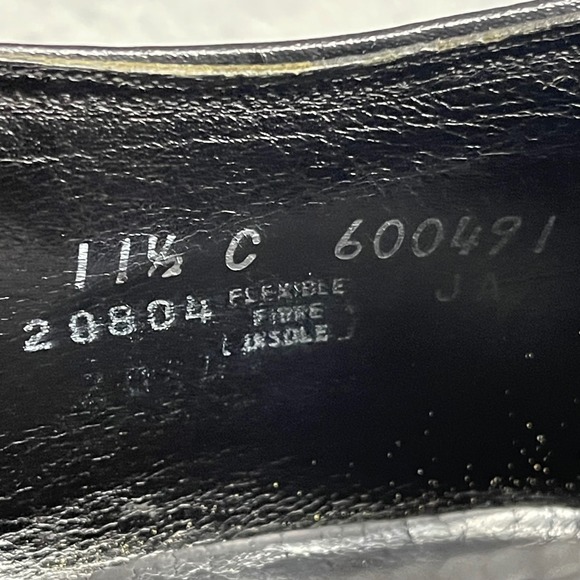 Florsheim Shoes Men Size 11.5 C Black Cortez Leather Wingtip Brogue Oxford 20804 main image 11